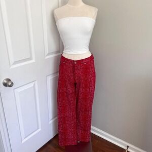 VINTAGE 90'S‎ RED GUESS SNAKESKIN JEANS